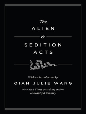 cover image of The Alien and Sedition Acts